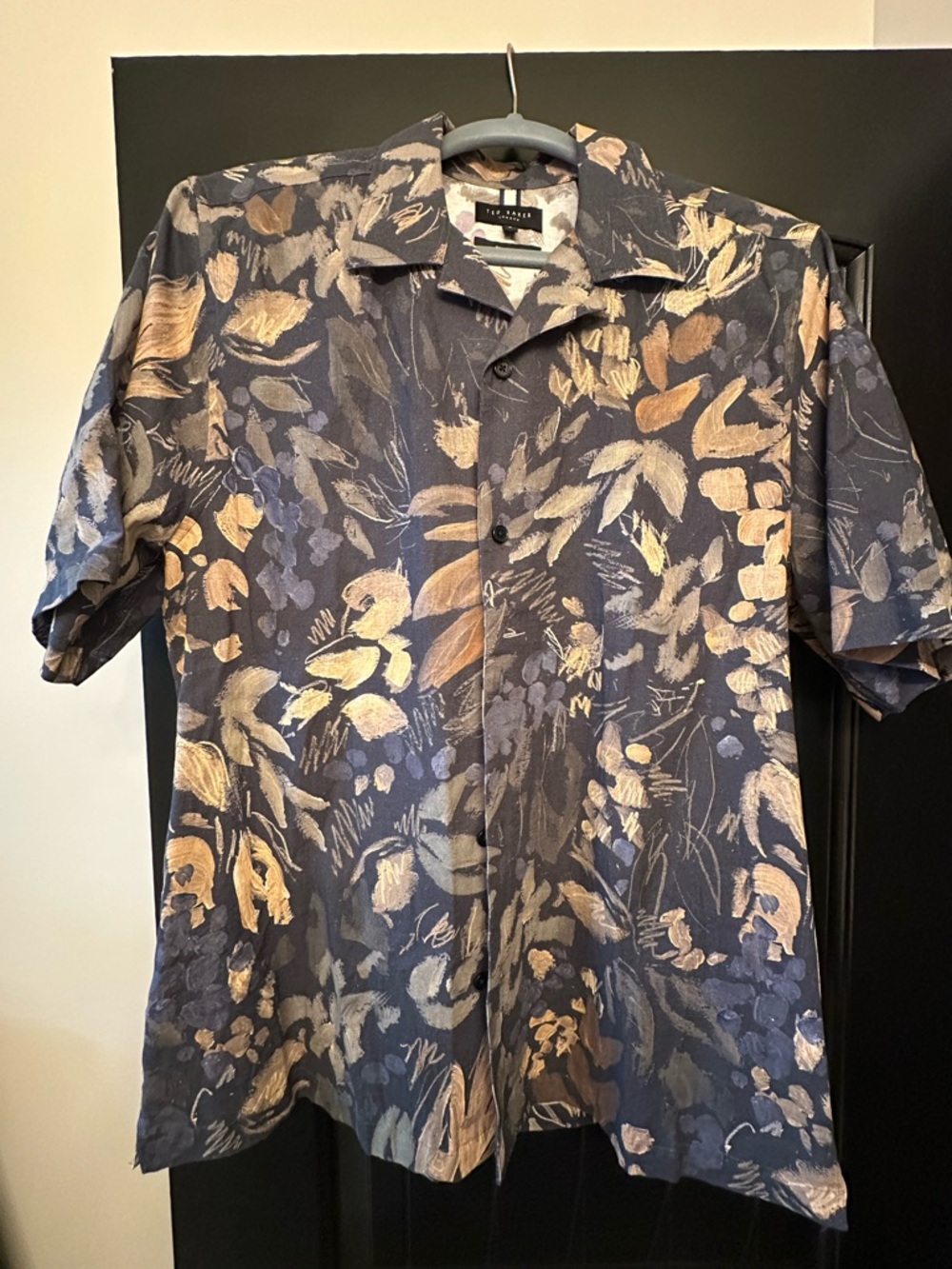Ted Baker Floral Short-Sleeve Camp Shirt